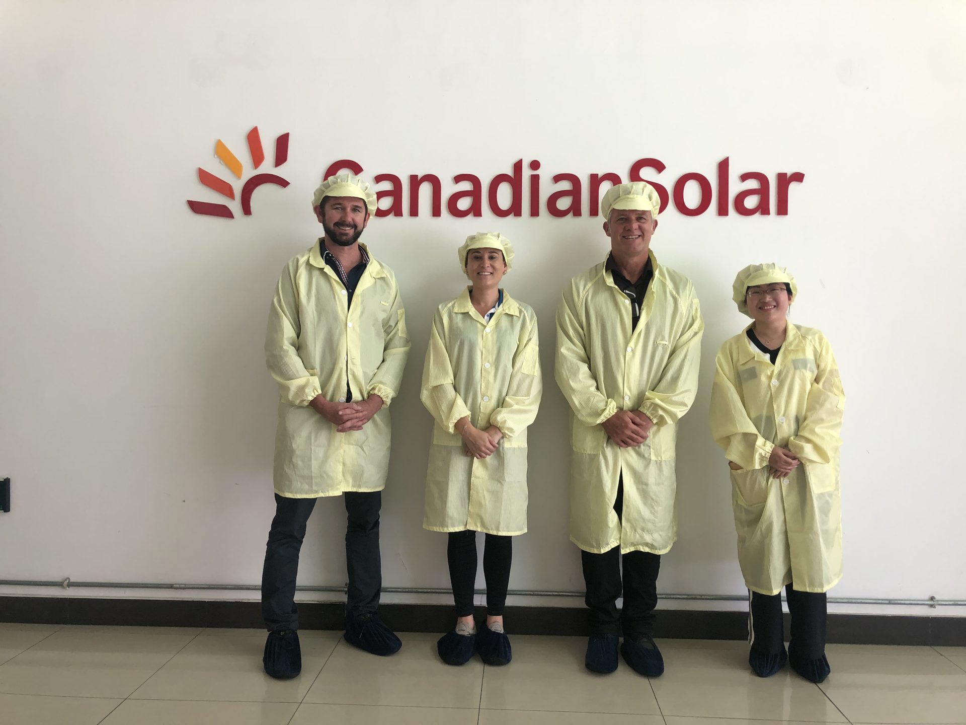 Mark at the Canadian Solar China plant