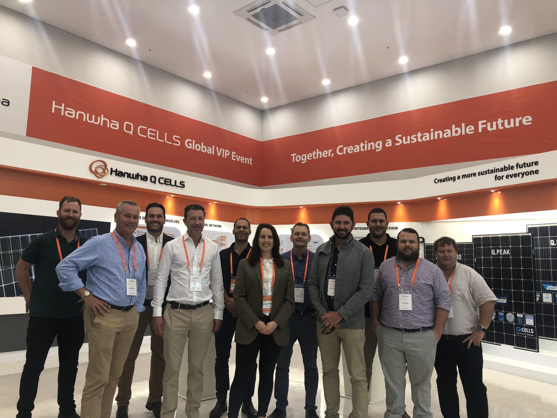 Queensland electricians at QCells Korea solar plant