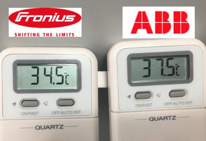 ABB inverter temperature testing